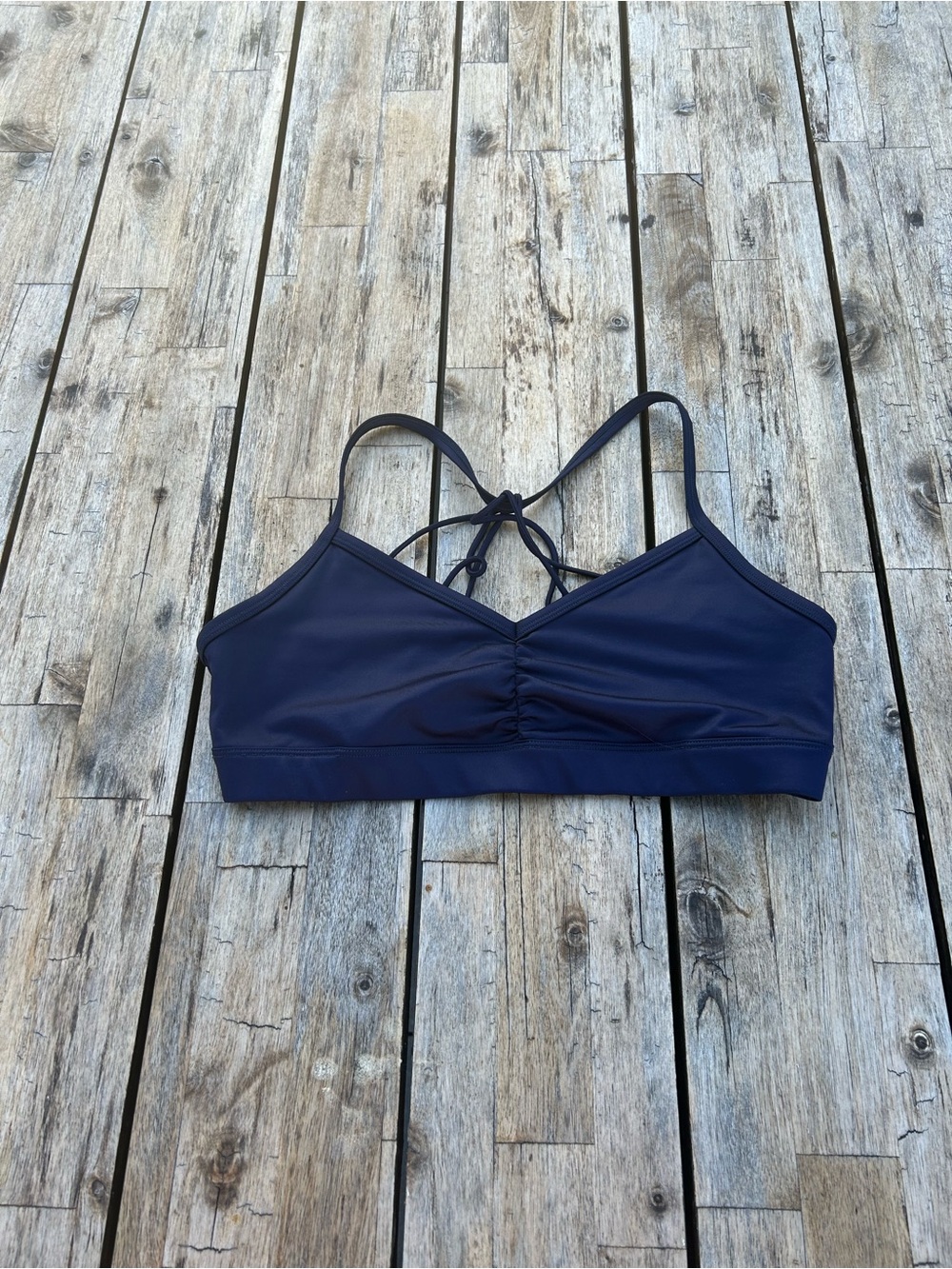 ALO Sports Bra - Navy Blue | Size Large